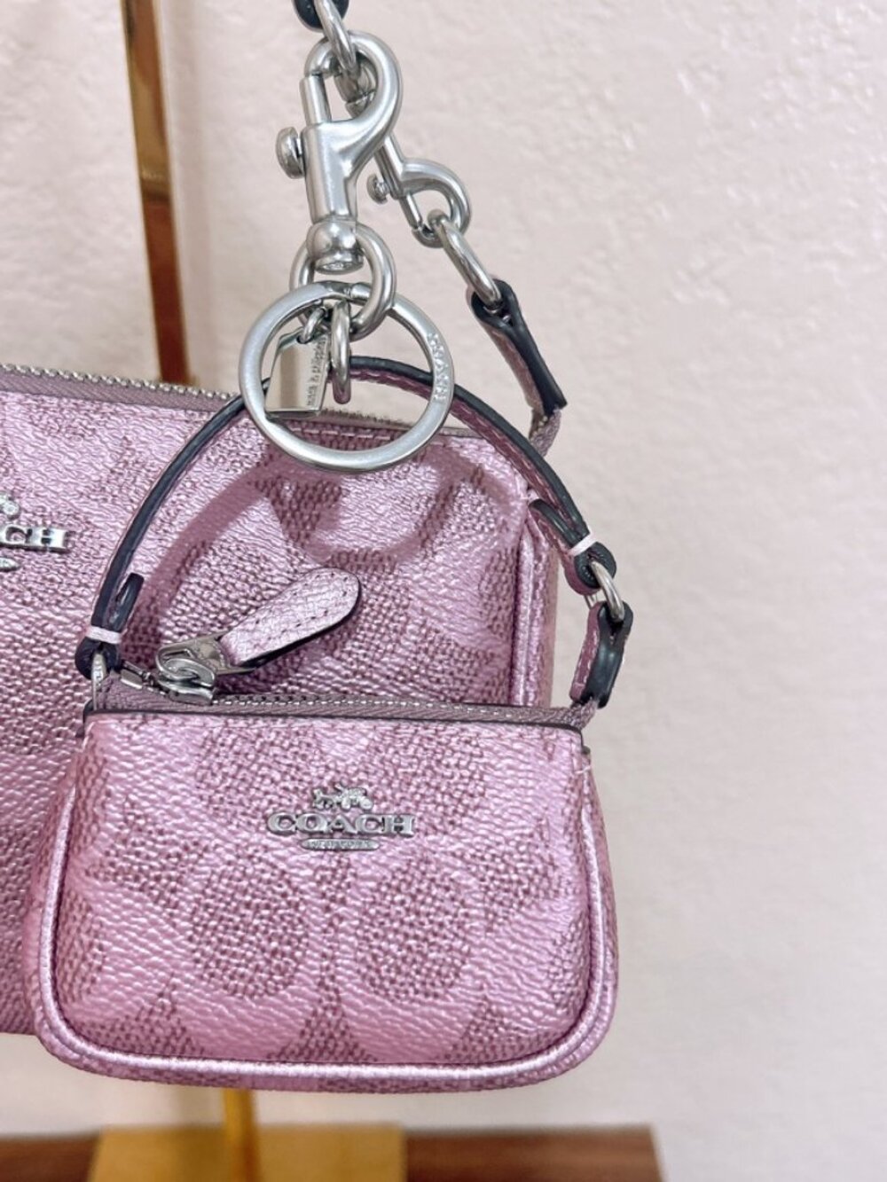 Nwt Coach Boxed Nolita 19 And Charm Set In Signature Canvas CCK96 holiday gift - Picture 3 of 15
